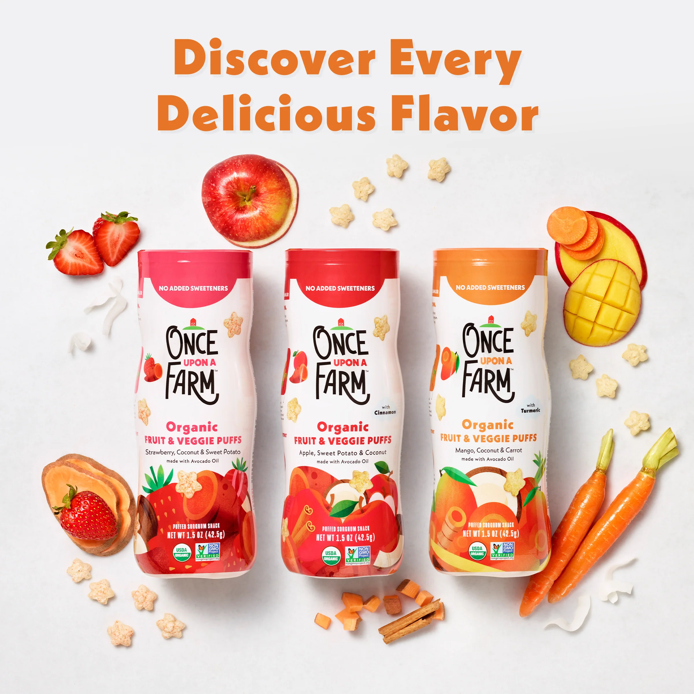Mango, Coconut & Carrot Puffs, 6ct - Image 5