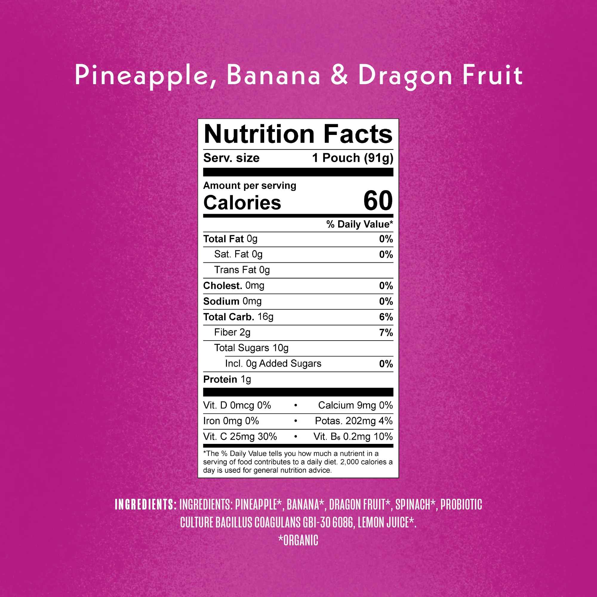 Pineapple, Banana & Dragon Fruit Immunity Blend - Image 3